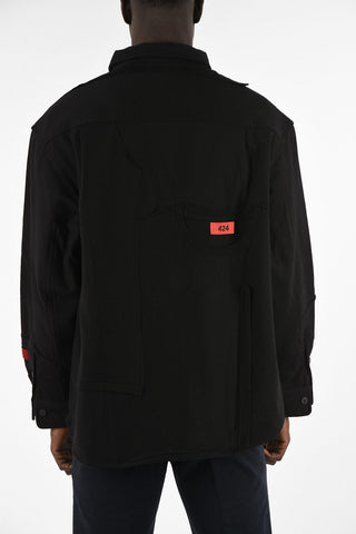 Giacca Overshirt con Tasche