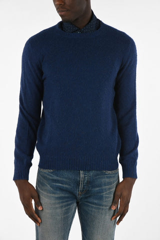Camel Hair Crew-neck Sweater