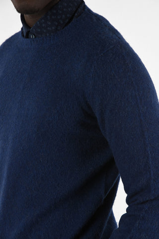 Camel Hair Crew-neck Sweater