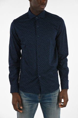 Floral-Printed Slim Fit Shirt