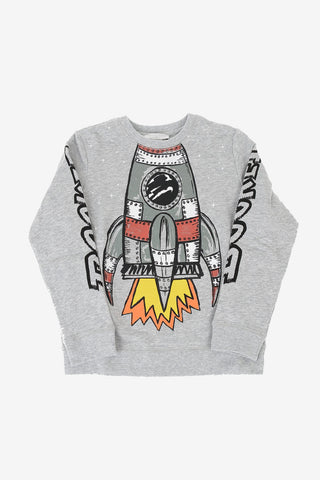 printed crew-neck sweatshirt