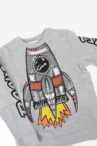 printed crew-neck sweatshirt