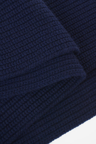180x25cm Cashmere Ribbed Scarf