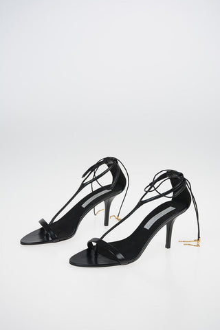 Faux Leather Lace Up Sandals  8.5 cm