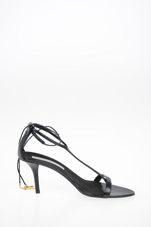 Faux Leather Lace Up Sandals  8.5 cm