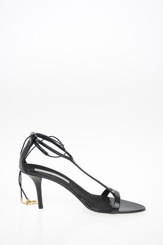 Faux Leather Lace Up Sandals  8.5 cm