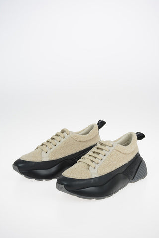 Boucle Fabric Teddy Sneakers
