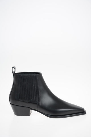 Leather Pull On BEA Booties 5 cm
