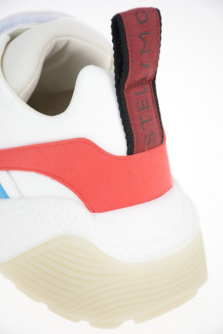 Faux Leather Sneakers With Touch Strap