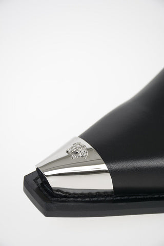 Leather Pull On Texan Booties  6.5 cm