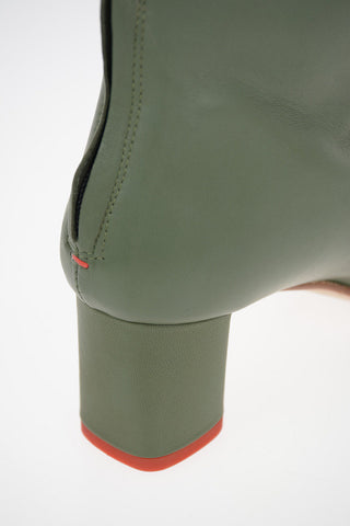 Leather MEL Booties With Zip Closure 6 cm