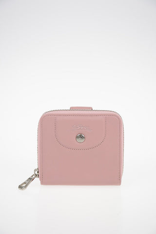 Leather Mini Wallet With Zip Closure
