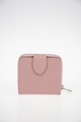 Leather Mini Wallet With Zip Closure