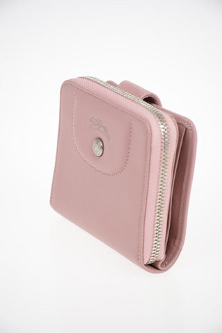 Leather Mini Wallet With Zip Closure