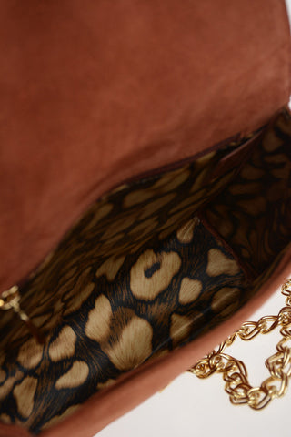 Suede Shoulder Mini Bag 