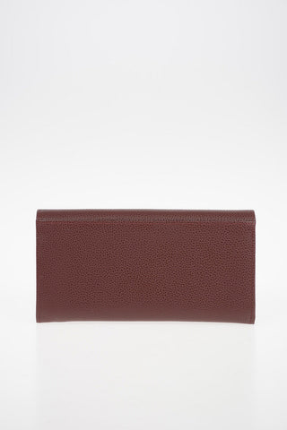 Leather Wallet With Outer Pocket