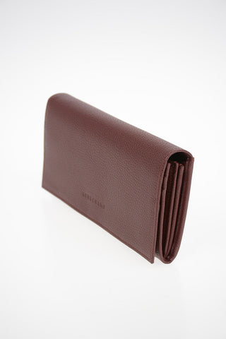 Leather Wallet With Outer Pocket