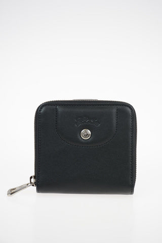 Leather Mini Wallet With Zip Closure