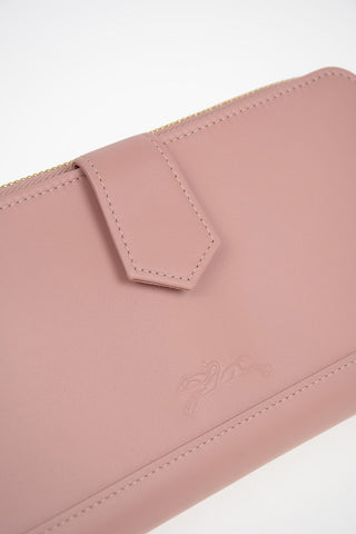 Leather Wallet with Double Compartment