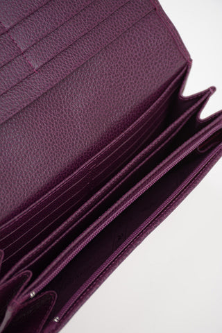 Leather Wallet With Outed Pocket