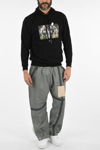 Hooded Back Pttern Sweatshirt
