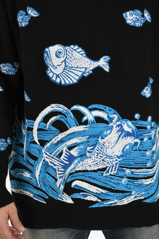 Oversize turtle-neck sweater