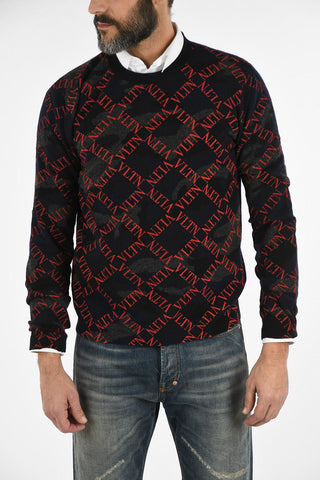 All Over Logo Crew-Neck Sweater