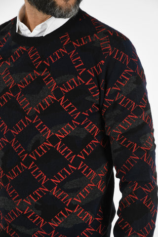 All Over Logo Crew-Neck Sweater