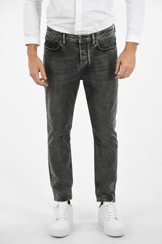 17cm Mid-rise waist straight fit jeans