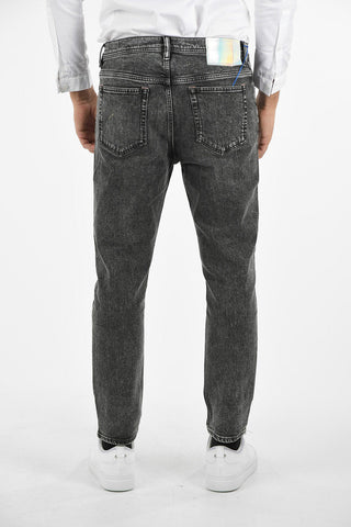 17cm Mid-rise waist straight fit jeans