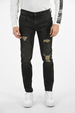 17cm Mid-rise waist distressed BOY jeans