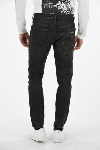 17cm Mid-rise waist distressed BOY jeans