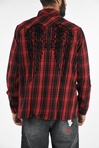 camicia HEART WINGS a Quadri plaid