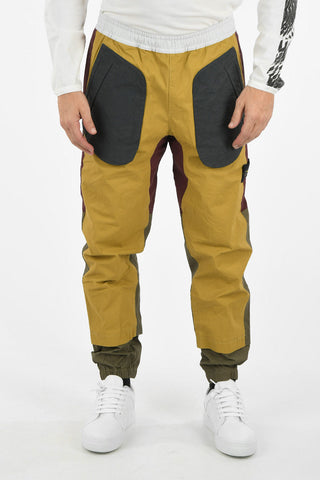 waxed cotton Low-rise waist Pants