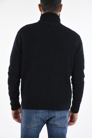 fuzzy turtle-neck sweater