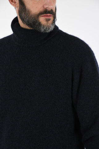 fuzzy turtle-neck sweater