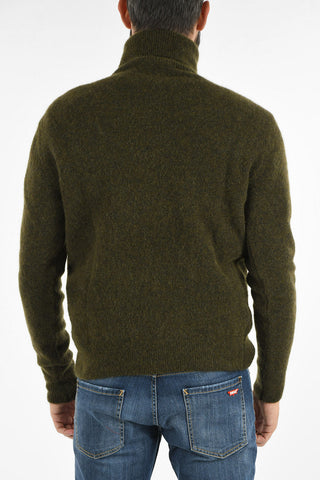 fuzzy turtle-neck sweater