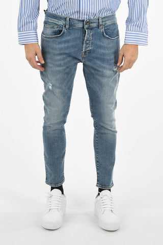 15cm stone washed DANYEL cropped skinny fit jeans