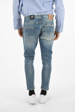 15cm stone washed DANYEL cropped skinny fit jeans