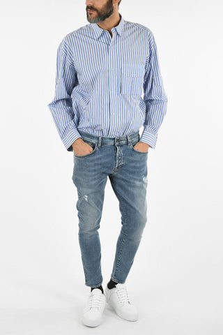 15cm stone washed DANYEL cropped skinny fit jeans