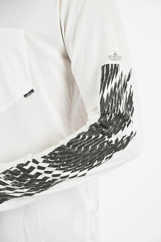 back pattern T-shirt with Breast Pocket