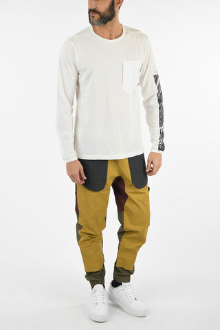 back pattern T-shirt with Breast Pocket