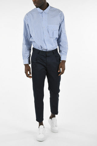 Cropped Single Pleat Pants