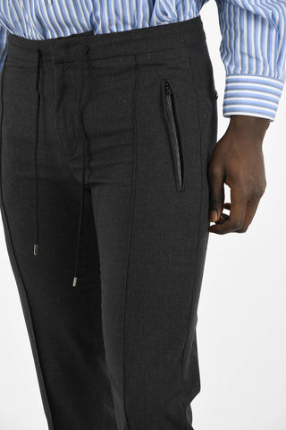 Drawstring Waist Single Pleat Pants
