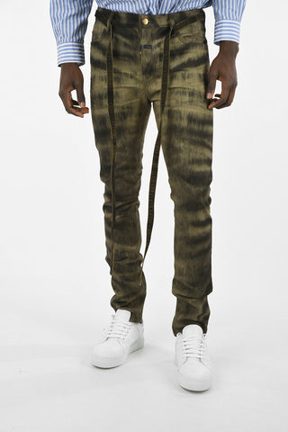 16cm Zebra-print slim fit jeans