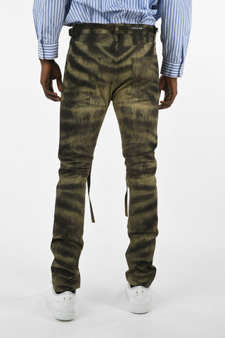 16cm Zebra-print slim fit jeans