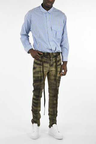 16cm Zebra-print slim fit jeans