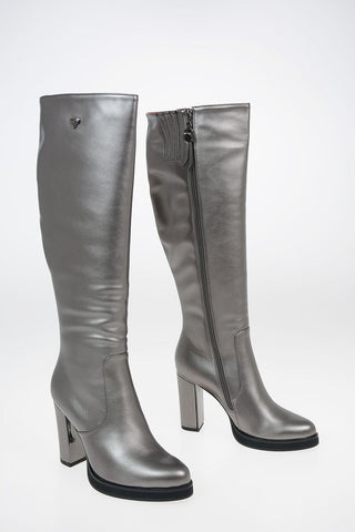10cm Faux Leather Boot
