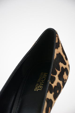 MICHAEL 9cm Leopard Printed Decolletè