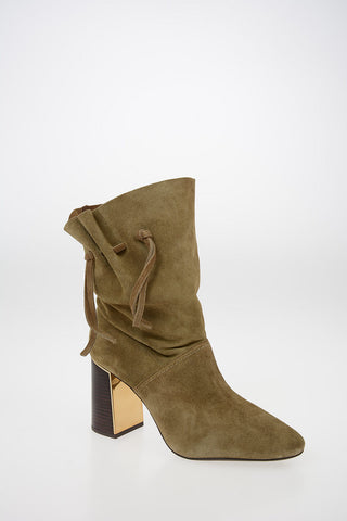 9cm Suede Leather GIGI Ankle Boot